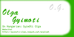 olga gyimoti business card